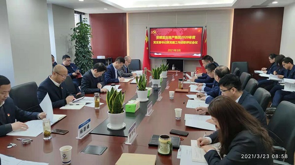 安徽J9集团地产集团公司党委召开2020年度基层党支部书记抓党建工作述职评议会