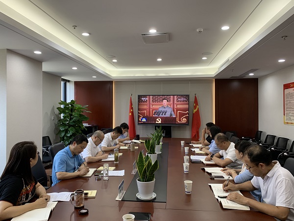 徽盐地产集团党委理论进建中心组集体进建钻研习近平总书记“七一”沉要讲话